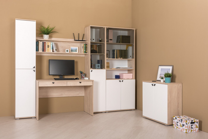 Бостон 12.69 компьютерный стол, дуб эндгрейн элегантный