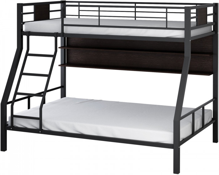 Двухъярусная кровать Гранада-1П (Слоновая кость, Венге)