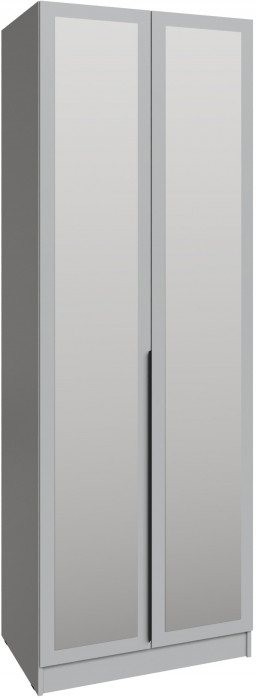 Шкаф Мадрид (0,8) с зеркалом, Камень серый