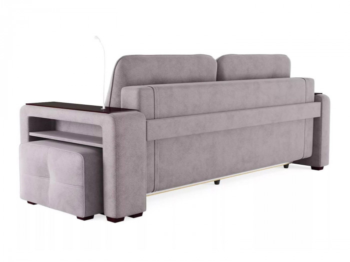 Диван Smart 4 пуф справа Б3-3Т-Б4 СК Велюр Кашемир 890