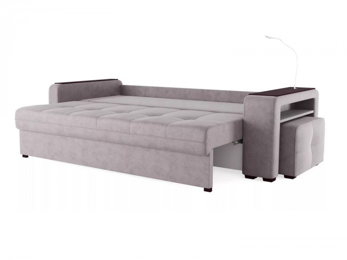 Диван Smart 4 пуф справа Б3-3Т-Б4 СК Велюр Кашемир 890