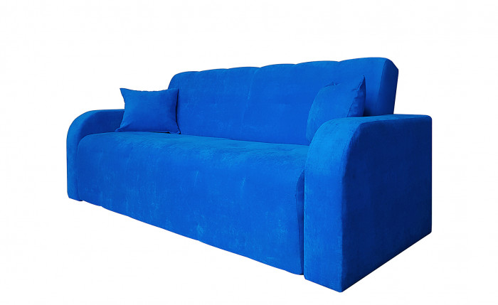 Диван-книжка Марсель, 120х190, велюр синий