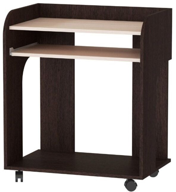 Компьютерный стол Грета-10 венге/дуб молочный