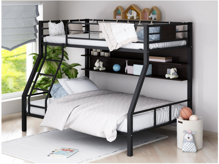 Двухъярусная кровать Гранада-1П (Слоновая кость, Дуб молочный)