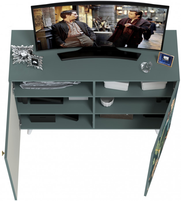 Либера Комод-тумба 16.230.01, пасифай/белый