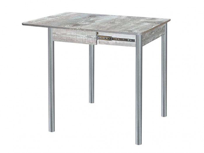 Глайдер стол обеденный / бетон темный/металлик