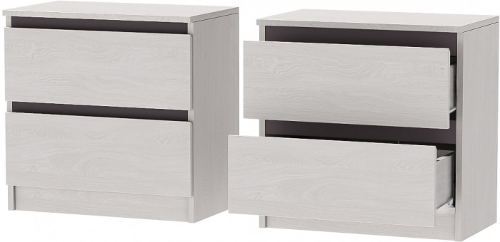 Модульная спальня Кэт-1, набор 1, Ясень Анкор Светлый/Графит