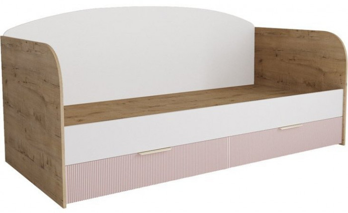 Модульная детская Лавис, композиция 1, Белый/Белый софт / Зеленый софт