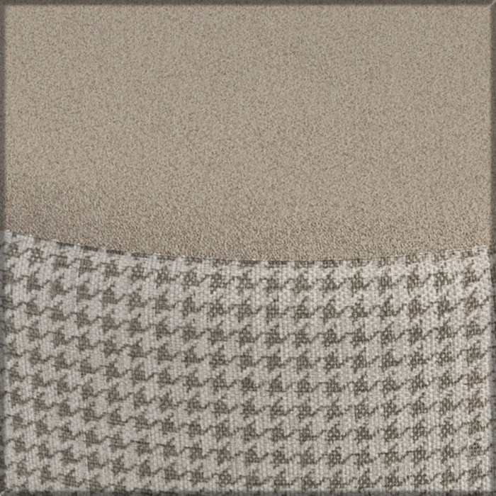 Афина Спальня 4-25901М1к.с. Трюмо + Банкетка 6-5134ТКбеж Ева, кашемир серый/ткань бежевая