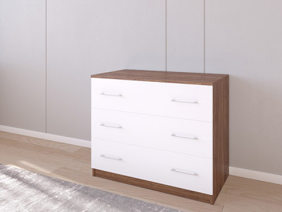 Комод 01/23 90х50х75 Кастелло Бренди/Белый