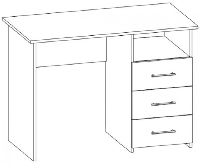 Интел-3 стол компьютерный Бодега Темный / Светлый