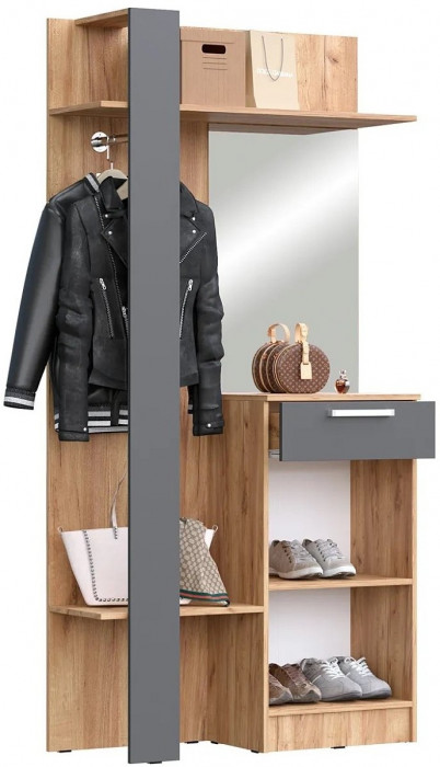 Мартина Вешалка комбинированная (Венге / Белый)