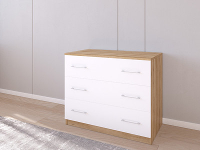 Комод 01/23 90х50х75 Эвок Прибрежный/Белый