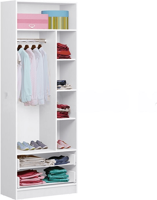 Вега NEW Girl Шкаф двухстворчатый (Белый / Белый глянец)