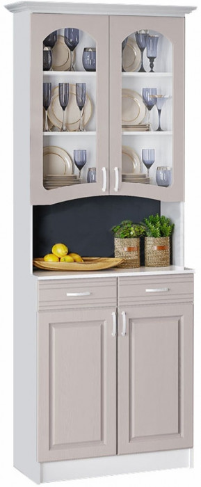 Буфет Констанция 2-х створчатый (Белый матовый / Джинс)