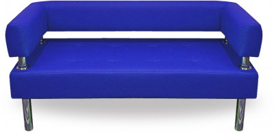 Диван Бизнес 200, экокожа, синий