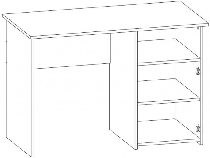 Интел-4 стол компьютерный Бодега Темный / Светлый