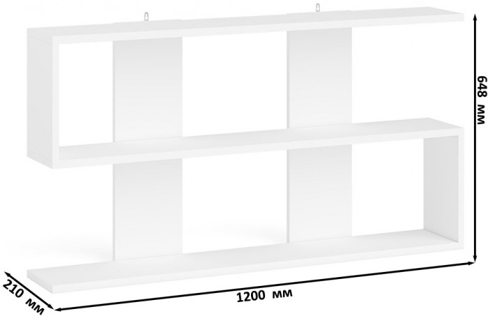 Мори письменный стол МСП1200.1 + Тумба МТВ1200.1 + Полка 1200, белый