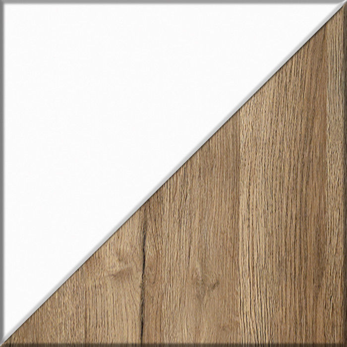 Кухня Мебель--24 ШВ600 Шкаф 60 см., цвет корпус белый/фасад МДФ дуб вотан, ШхГхВ 60х32х72 см.