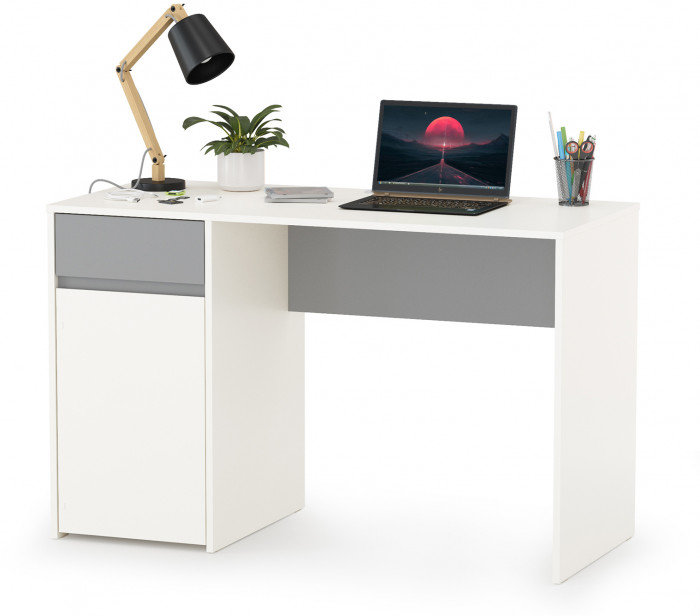 Торонто Компоновка № 03, белый шагрень/стальной серый