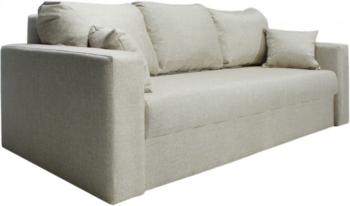 Диван-еврокнижка Ливерпуль, 150х195, рогожка серая