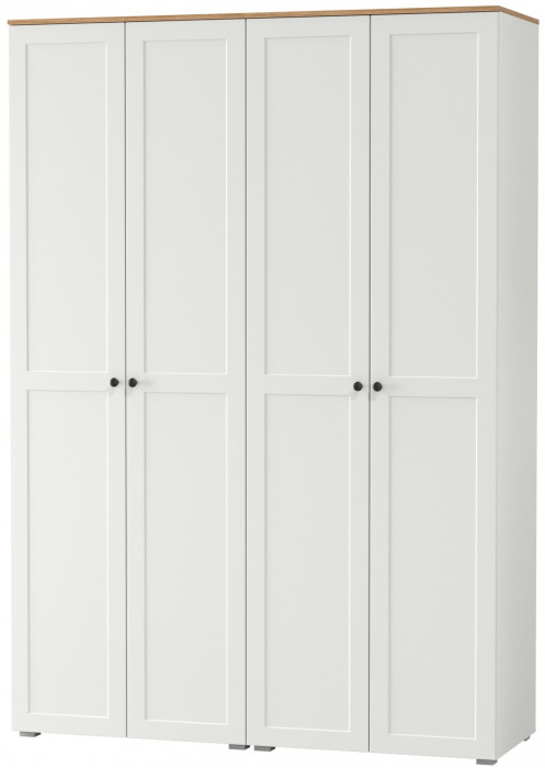 Остин 13.224 Шкаф 2 шт., белый шагрень/дуб крафт золотой