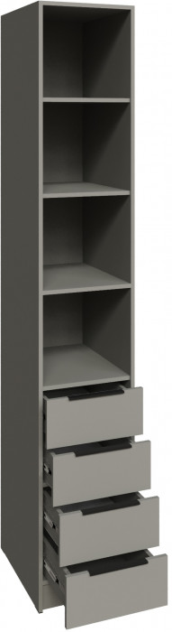 Шкаф Мадрид (0,4) с 4 ящ., Мокко