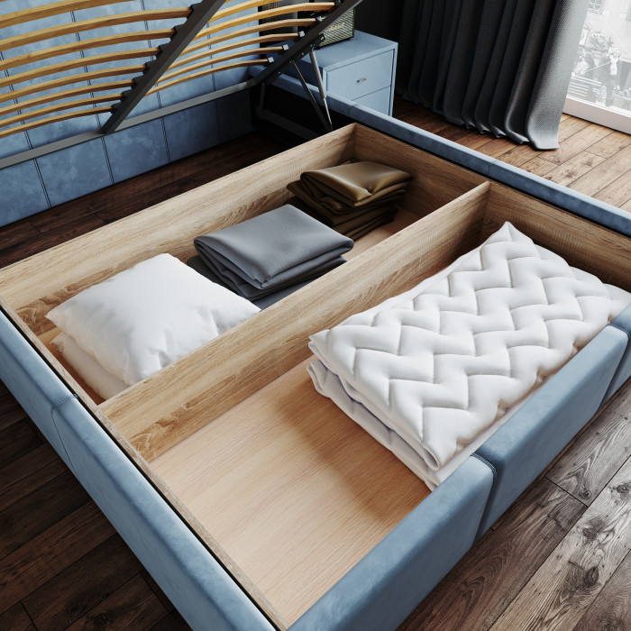 Рио Кровать интерьерная 900 бирюза квадрат, ПМ