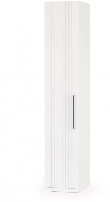 Валенсия Спальня Шкаф для одежды 3-х створчатый с зеркалами, ЛДСП белый шагрень/МДФ белый шагрень