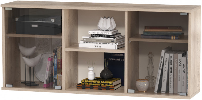 Бостон № 18, дуб эндгрейн элегантный/фасады МДФ милк рикамо софт