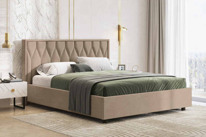 Кровать-10М с подъёмным основанием 1400 латте