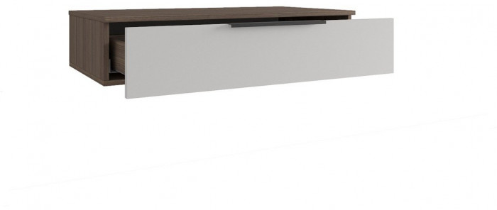 МС Роза Тумба подвесная (Ройс)+ ручка скоба (Орех Франклин карамель/бежевыйскин)