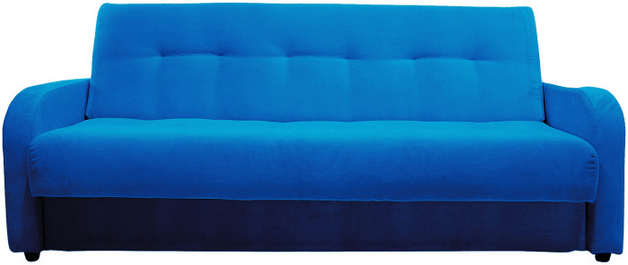 Раскладной диван-кровать, прямой, книжка, цвет серый, велюр, Лондон Люкс 140