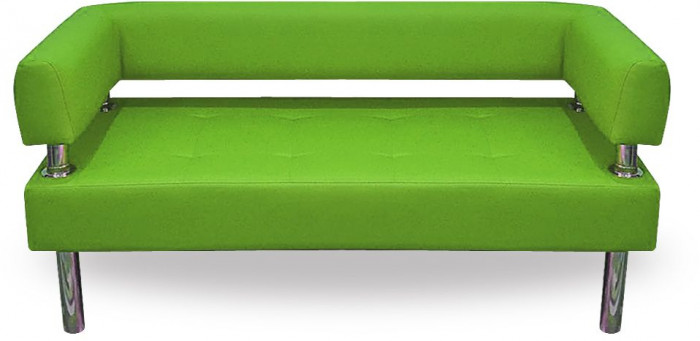 Диван Бизнес 180, экокожа, зеленый