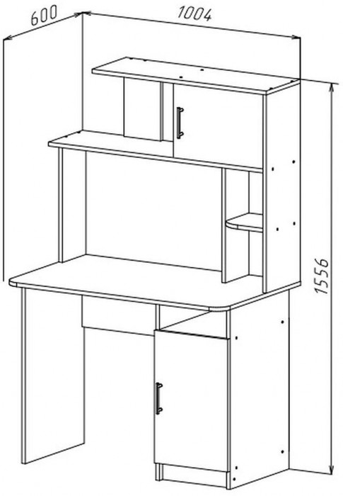 Интел-12 стол компьютерный Бодега светлый