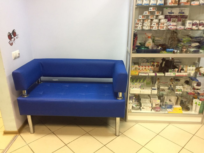 Диван Бизнес 160, экокожа, черный