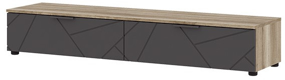 Даллас ТБ 03 Тумба (1,602 х0,278х0,402) дуб каньон/МДФ софт графит