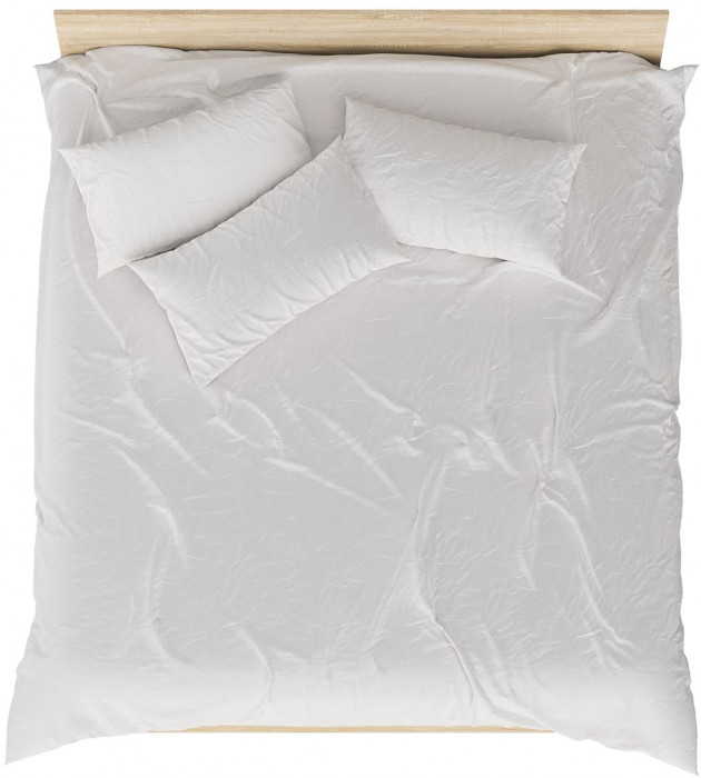 Мори Кровать 1800, цвет дуб сонома, ШхГхВ 183,5х203,5х70 см., сп.м. 1800х2000 мм., без матраса, основание есть