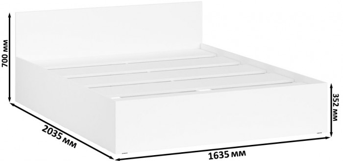 Мори Кровать 1600, белый