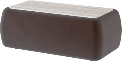 Стол журнальный Дизи коричневый/мдф сандал белый