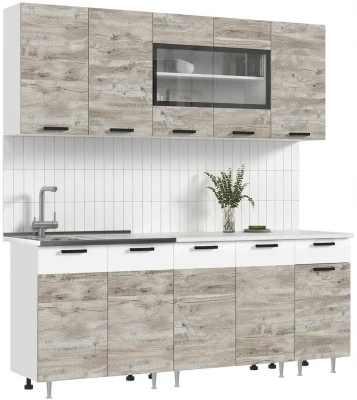 ЛДСП Кухня Рио NEW 2,0м юкон/белый