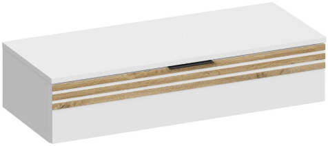 Туалетный столик + Зеркало Нао, Дуб вотан/Графит