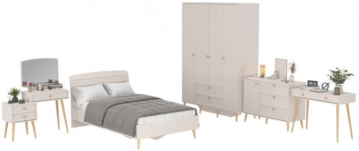 Афина Спальня 16-1200, кашемир серый