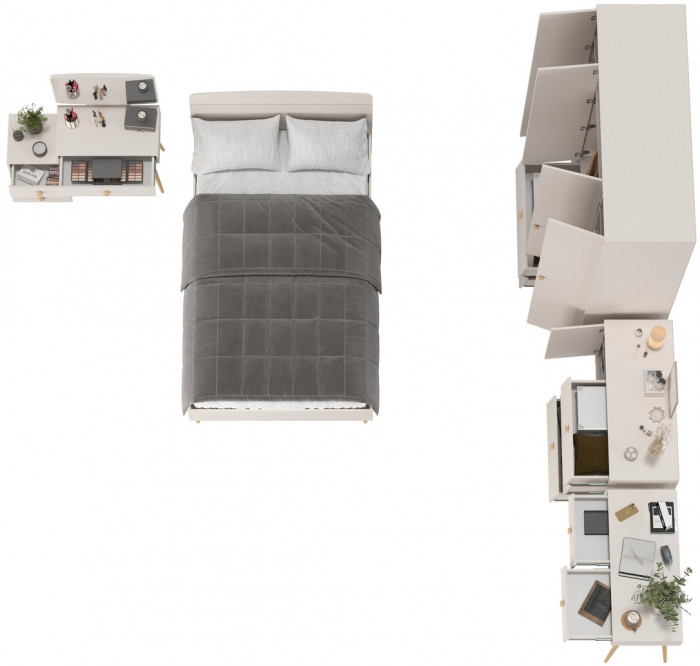 Афина Спальня 16-1200, кашемир серый