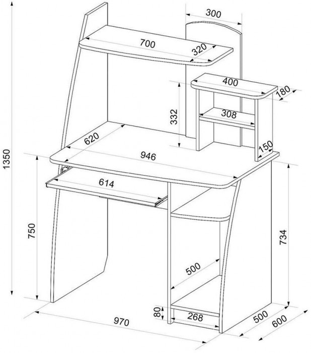 Интел-17 стол компьютерный Бодега Темный / Светлый