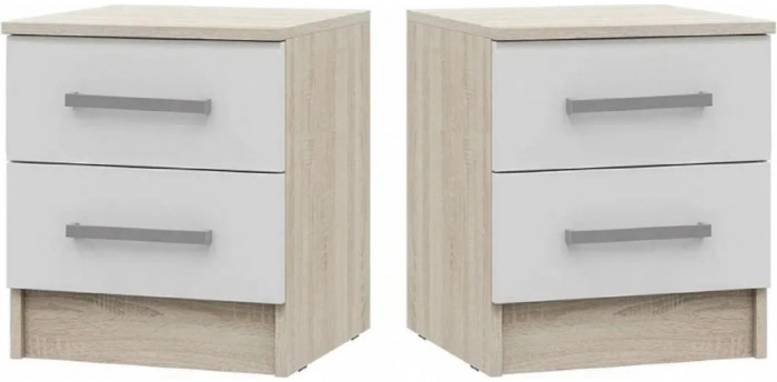 Модульная спальня Мартина, композиция 2 (Белый глянец, Дуб Сонома)