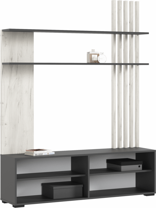 Роджина Гостиная (Графит, Крафт золотой)