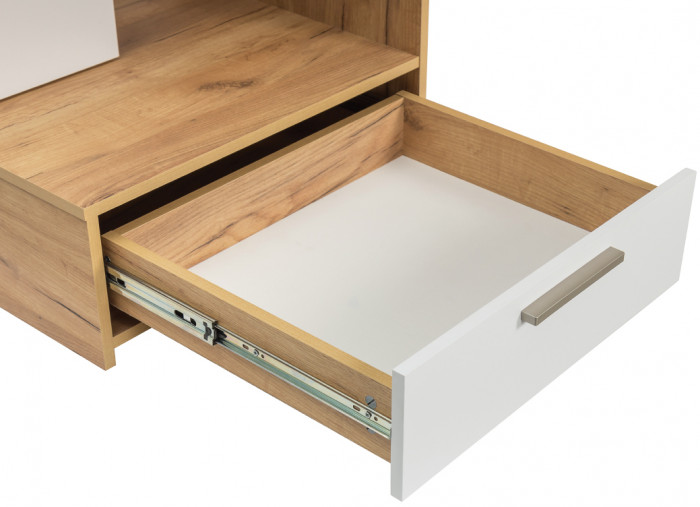 Лайт письменный стол 03.243Н, дуб крафт золотой/белый премиум