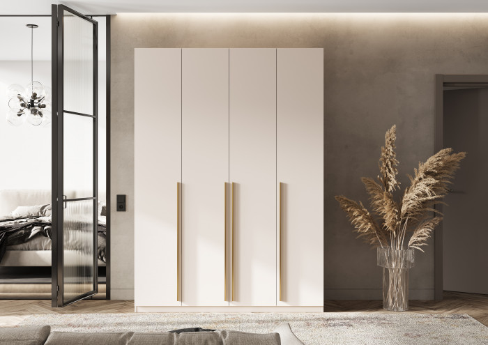 Ларго Шкаф 4-х створчатый 1600 (5 полок), Кашемир