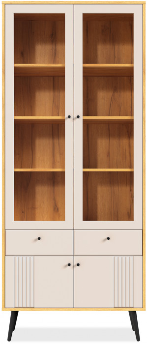 Шкаф-витрина 2-х дверная Вега Саксония